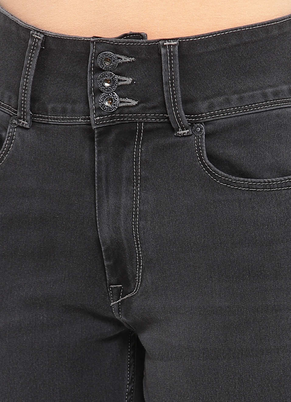 Dion Ankle Skinny Fit High Waist Ankle Length Jeans, , large image number 4