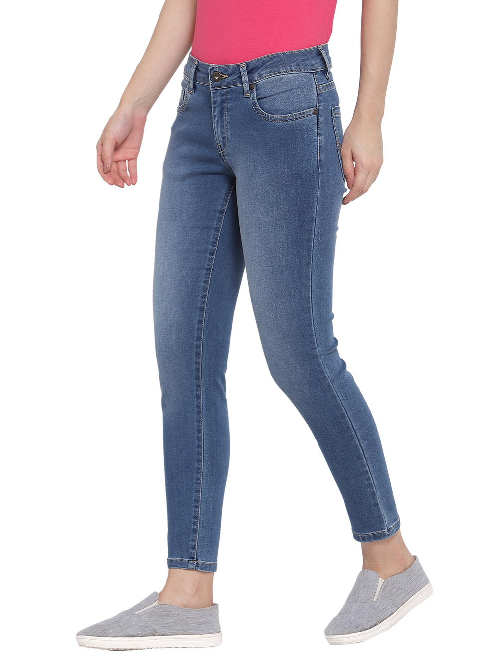 Lola Ankle Skinny Fit Mid Waist Ankle Length Jeans, , large image number 2