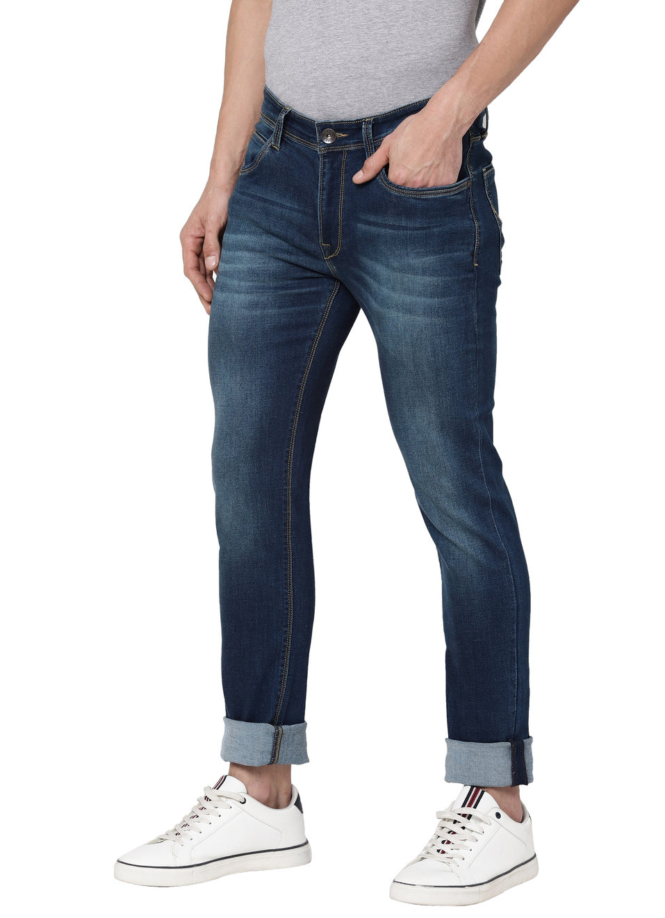 Keyshon Slim Fit Mid Waist Jeans, , large image number 2