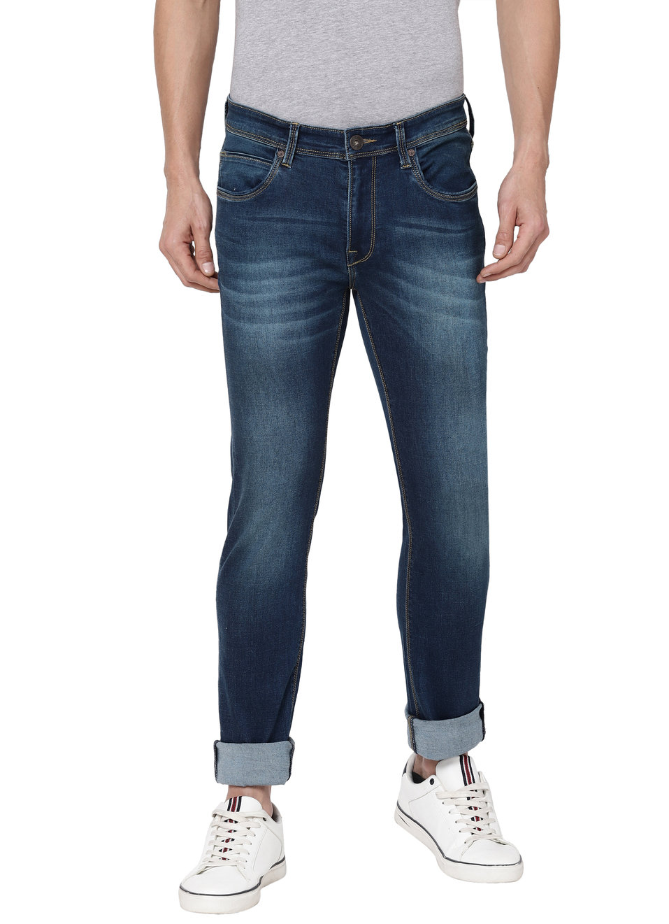 Keyshon Slim Fit Mid Waist Jeans, , large image number 0