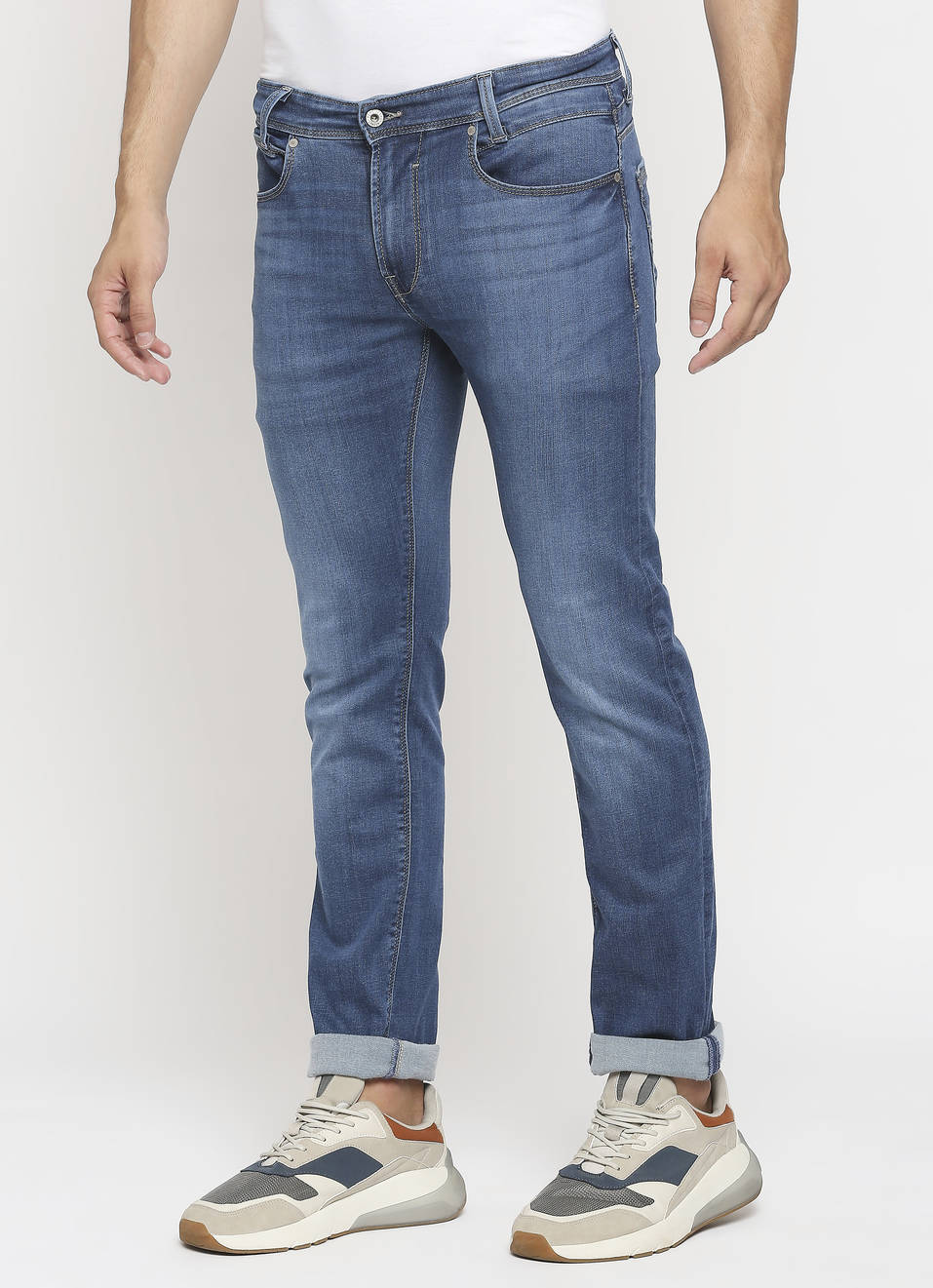 Melvin Slim Fit Mid Waist Jeans, , large image number 2