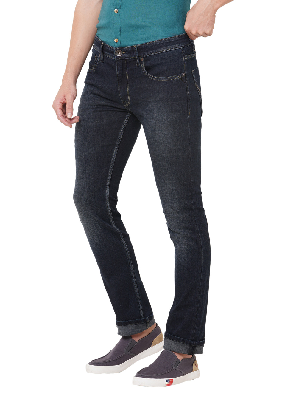 Percil Slim Fit Mid Waist Jeans, , large image number 1