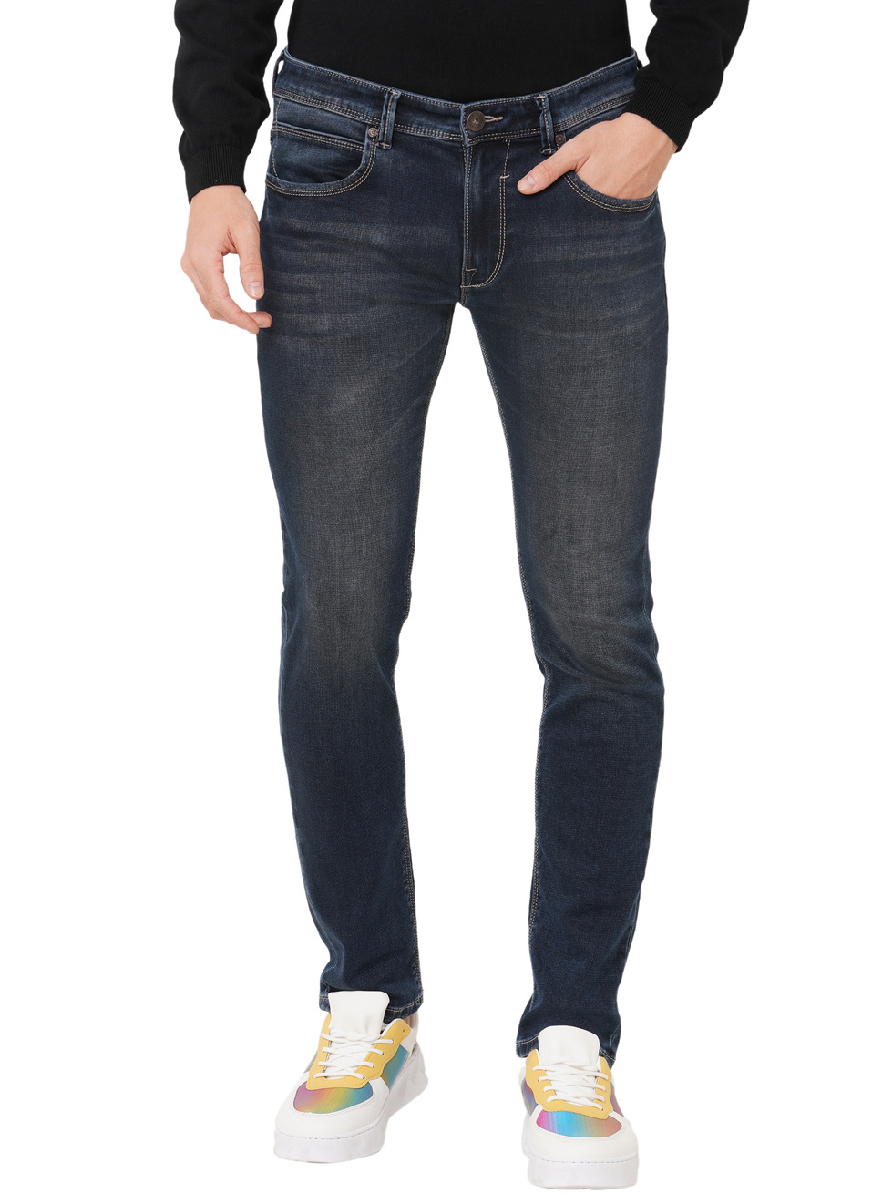 Sandler Tapered Fit Low Waist Jeans, , large image number 0