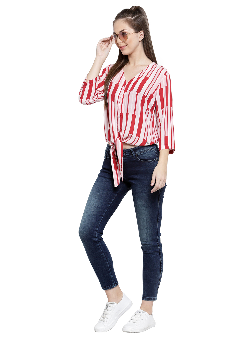 Sylvia Skinny Fit Mid Waist Jeans, , large image number 3