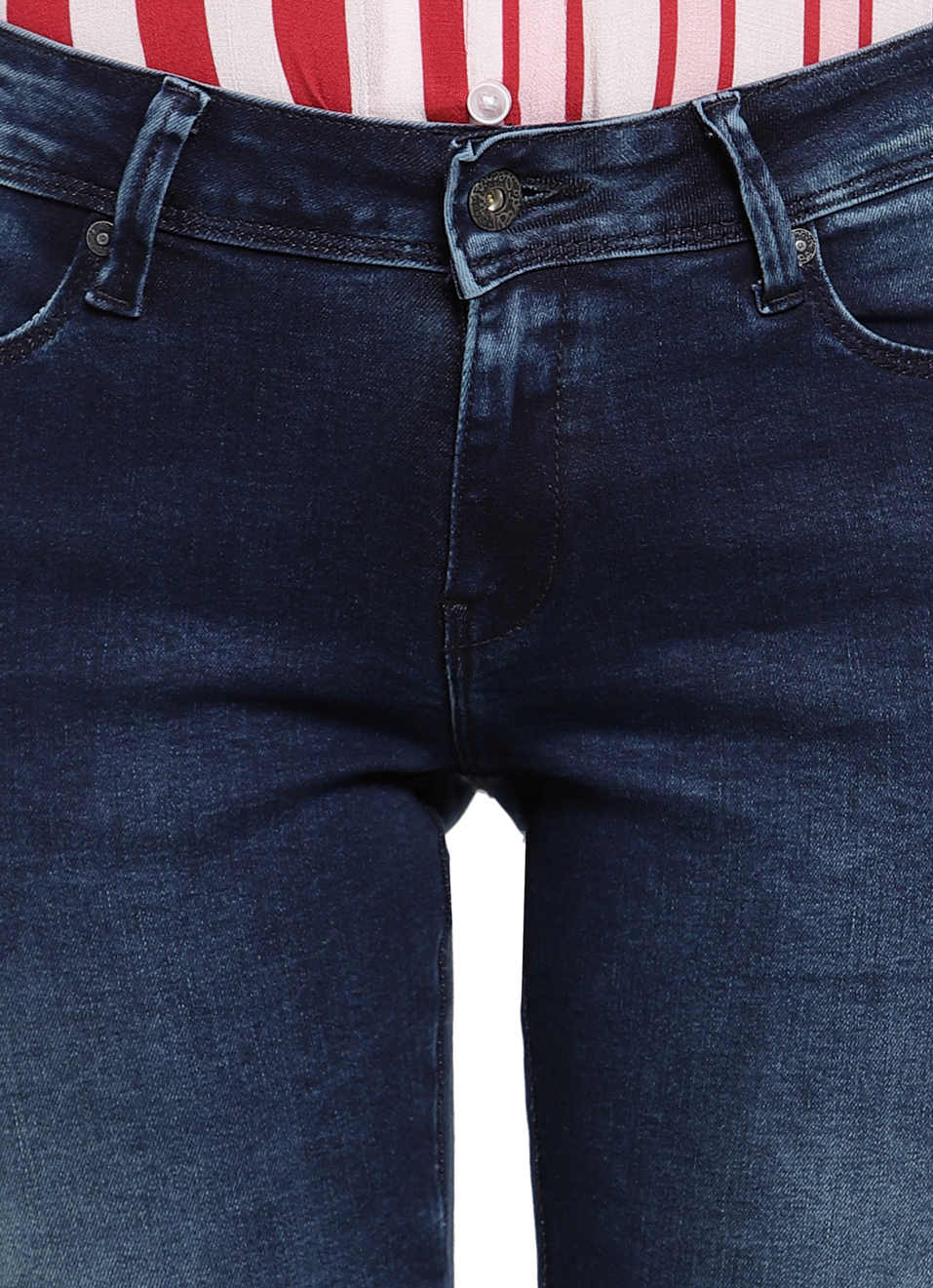 Sylvia Skinny Fit Mid Waist Jeans, , large image number 4