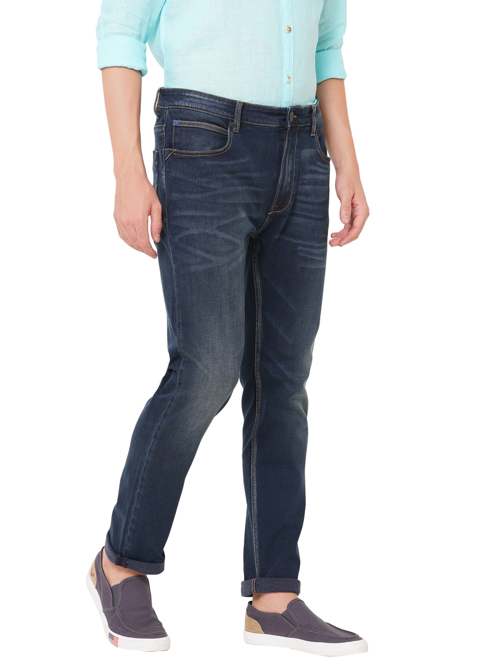 Juris-Tv Tapered Fit Low Waist Jeans, , large image number 4
