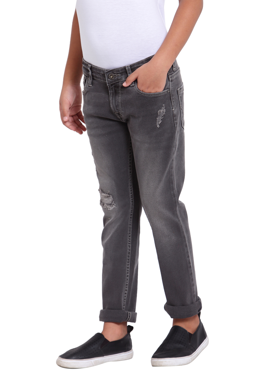 Erwin Slim Fit Mid Waist Slim Leg Jeans, , large image number 2