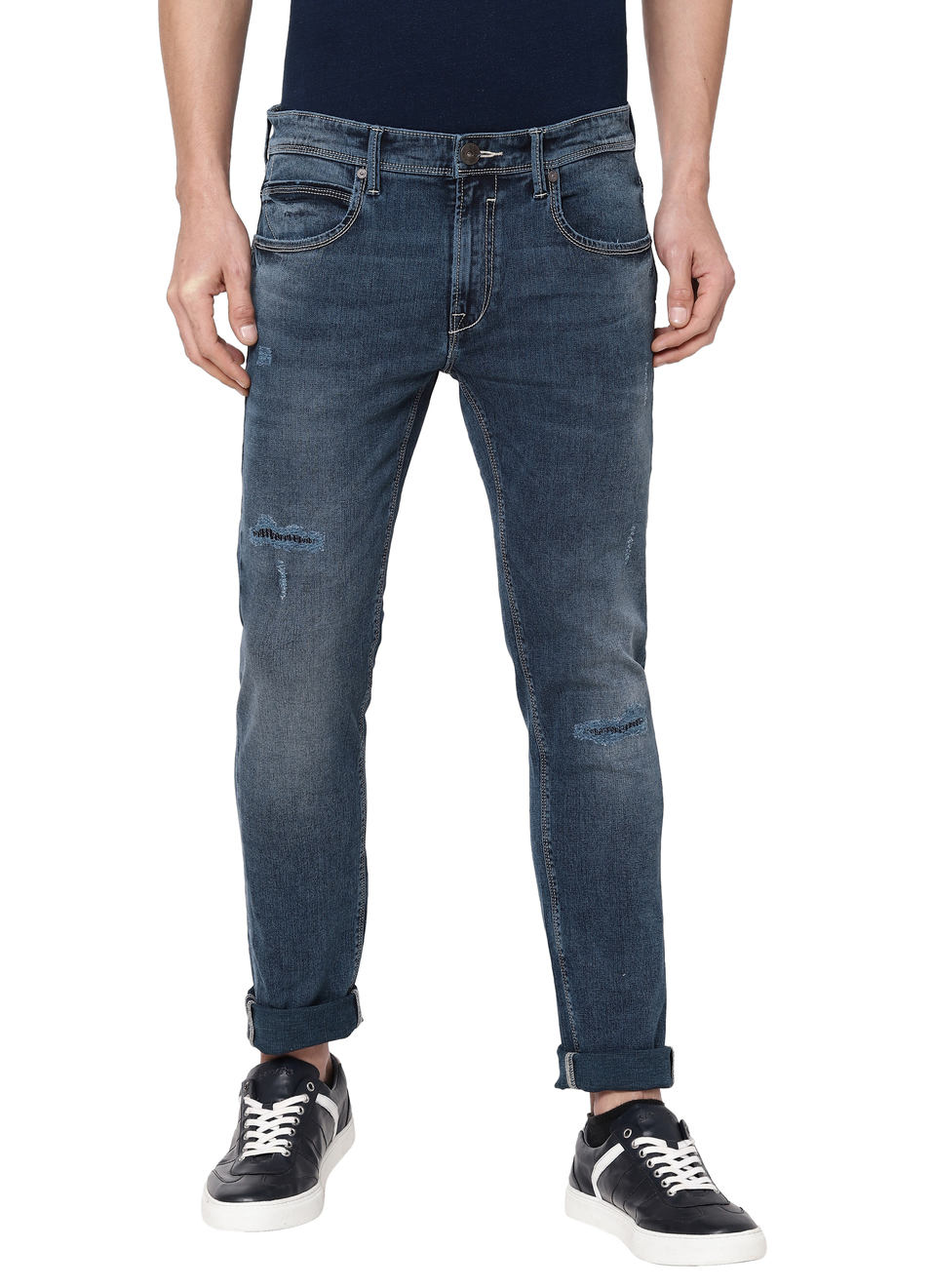 Wilbert Tapered Fit Low Waist Jeans, , large image number 0