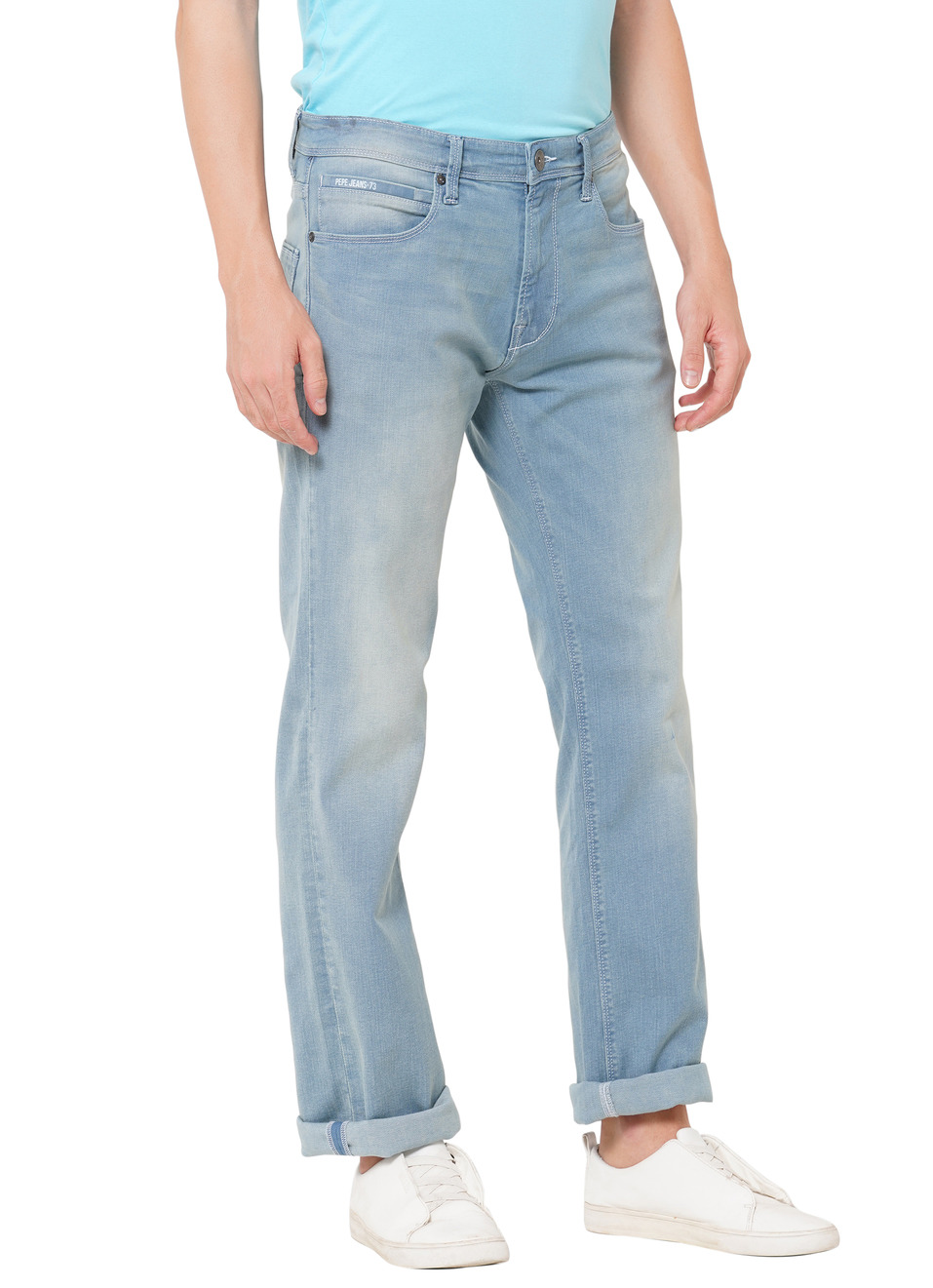 Holborne Mid Waist Straight Leg Jeans, , large image number 6