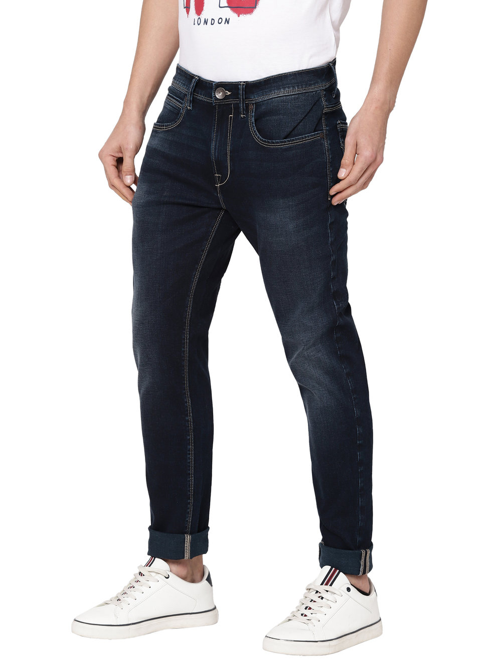 Weldon Super Skinny Fit Mid Waist Jeans, , large image number 2