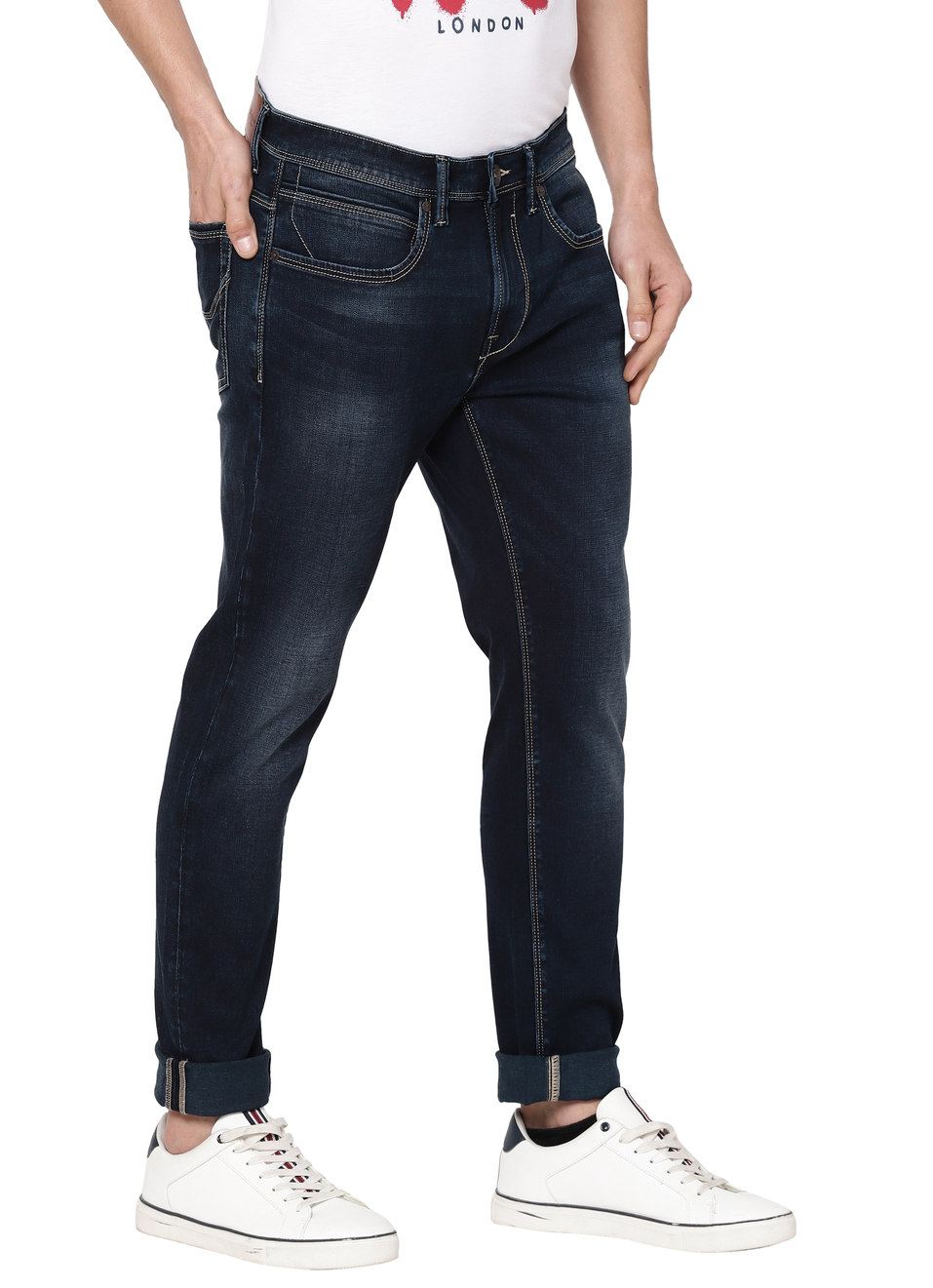 Weldon Super Skinny Fit Mid Waist Jeans, , large image number 6