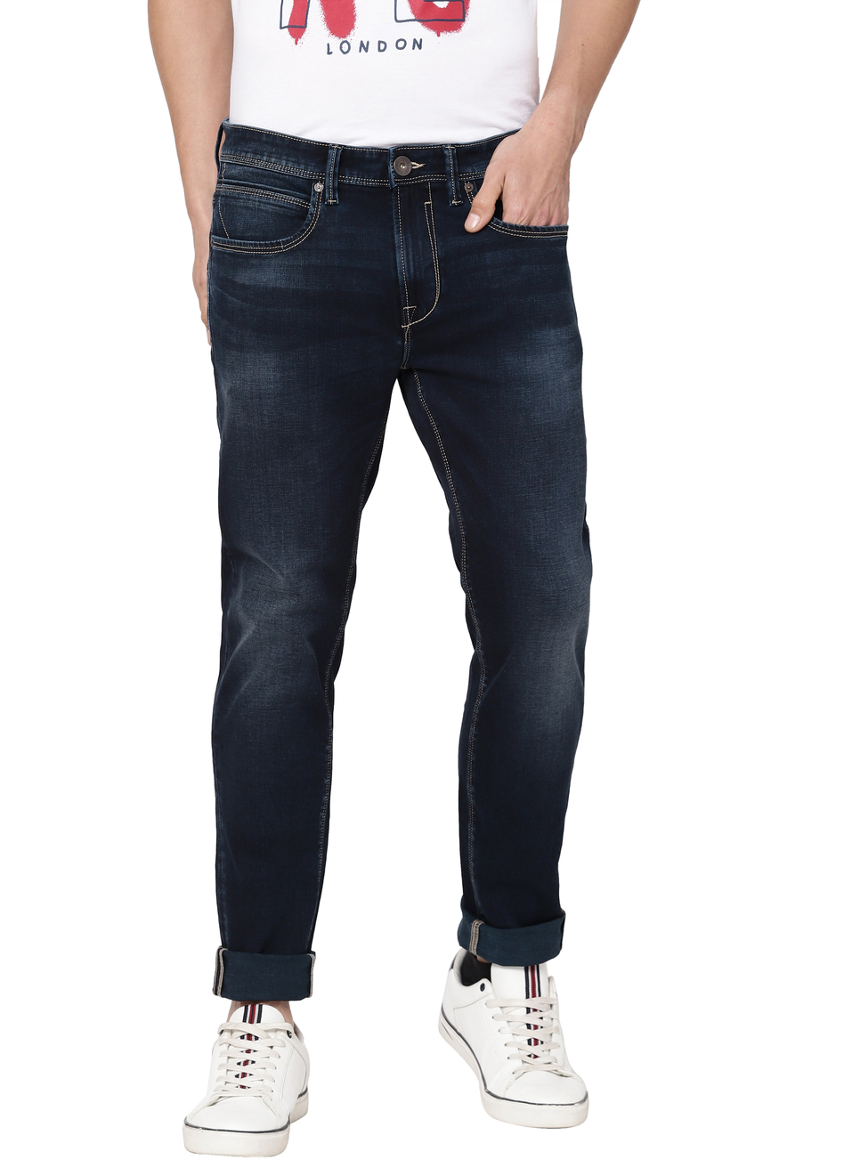 Weldon Super Skinny Fit Mid Waist Jeans, , large image number 0