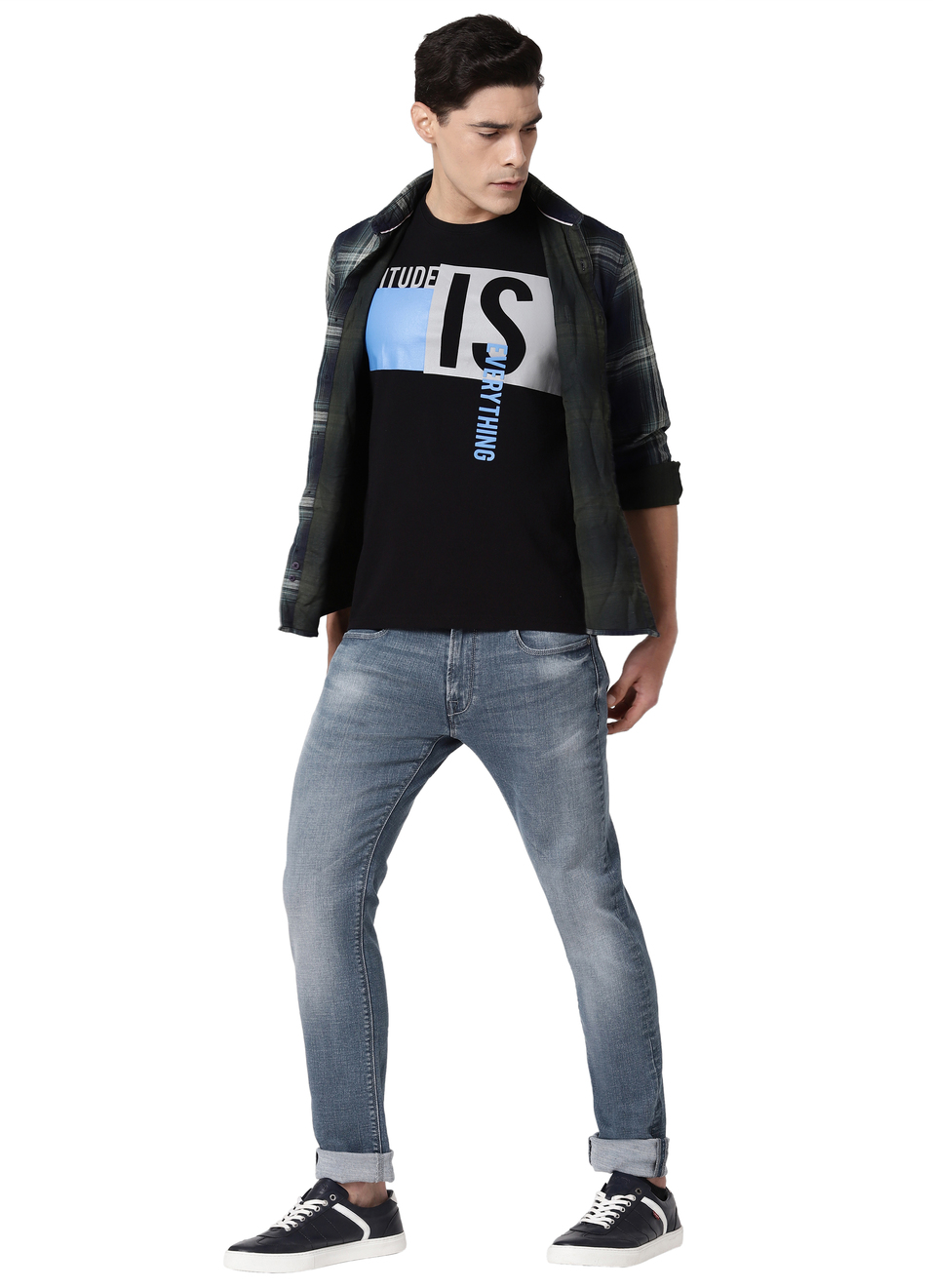 Wilcor-V Slim Fit Mid Waist Jeans, , large image number 3