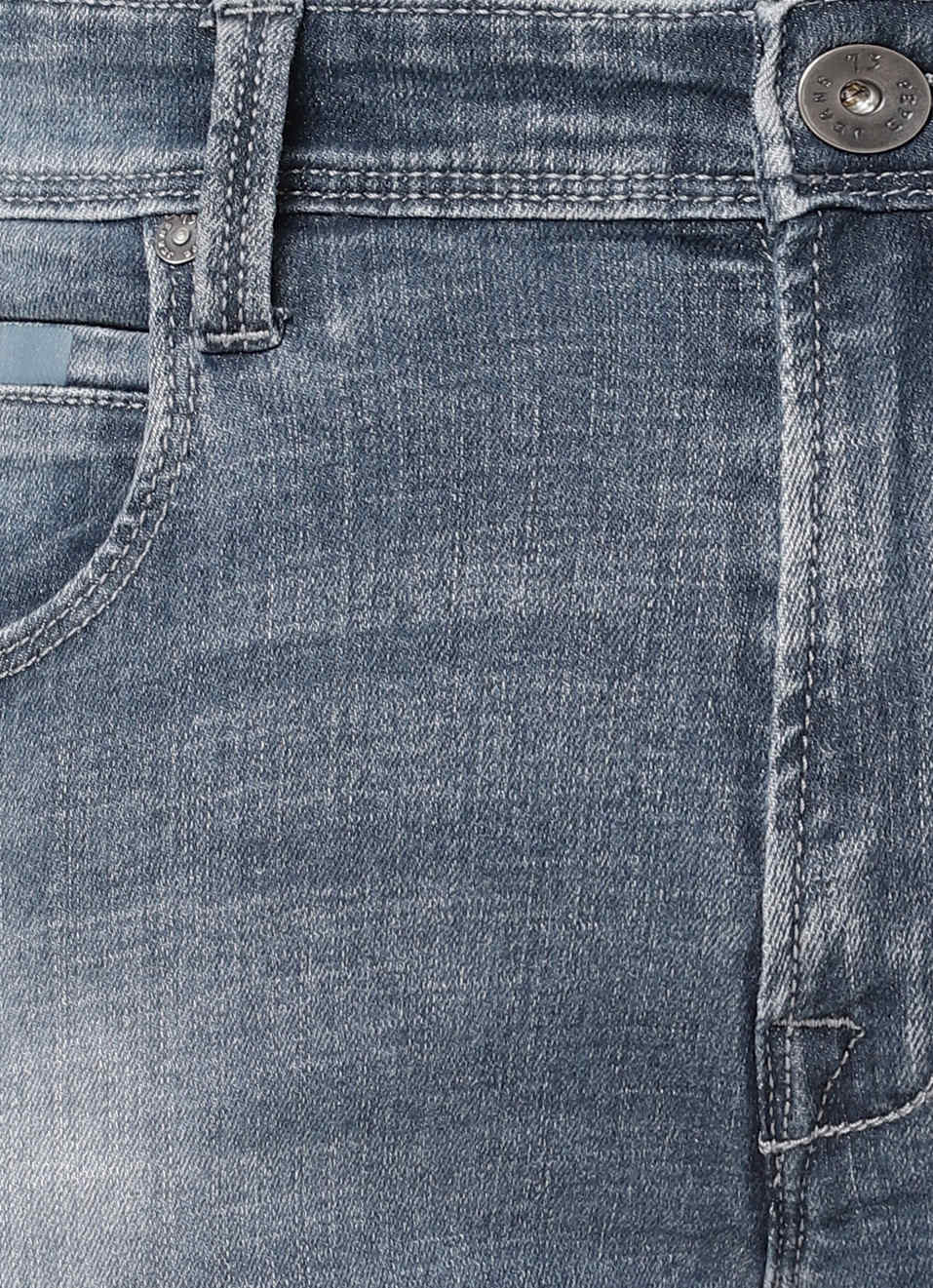 Wilcor-V Slim Fit Mid Waist Jeans, , large image number 4