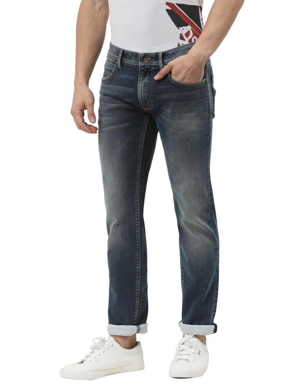 Arturo Slim Fit Mid Waist Jeans, , large image number 2