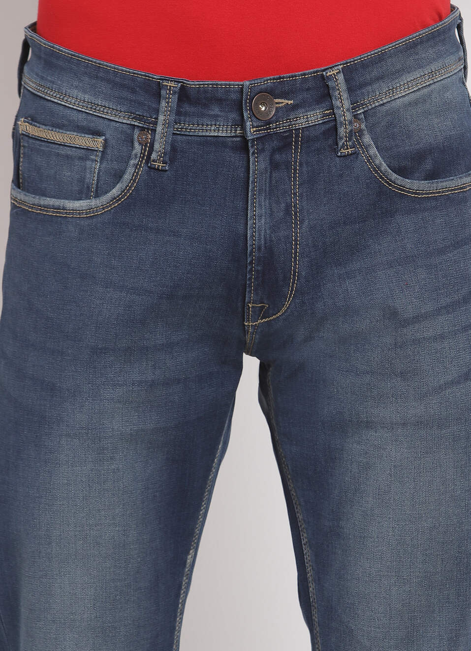 Edison-Tv Tapered Fit Low Waist Jeans, , large image number 4