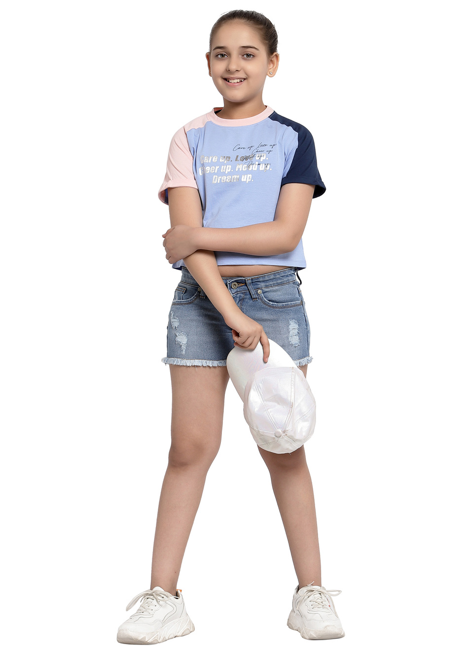 Chloe Regular  Fit Mid Waist   Denim Short, , large image number 3