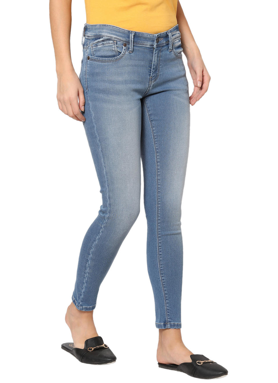 Dixie Skinny Fit Mid Waist Jeans, , large image number 4