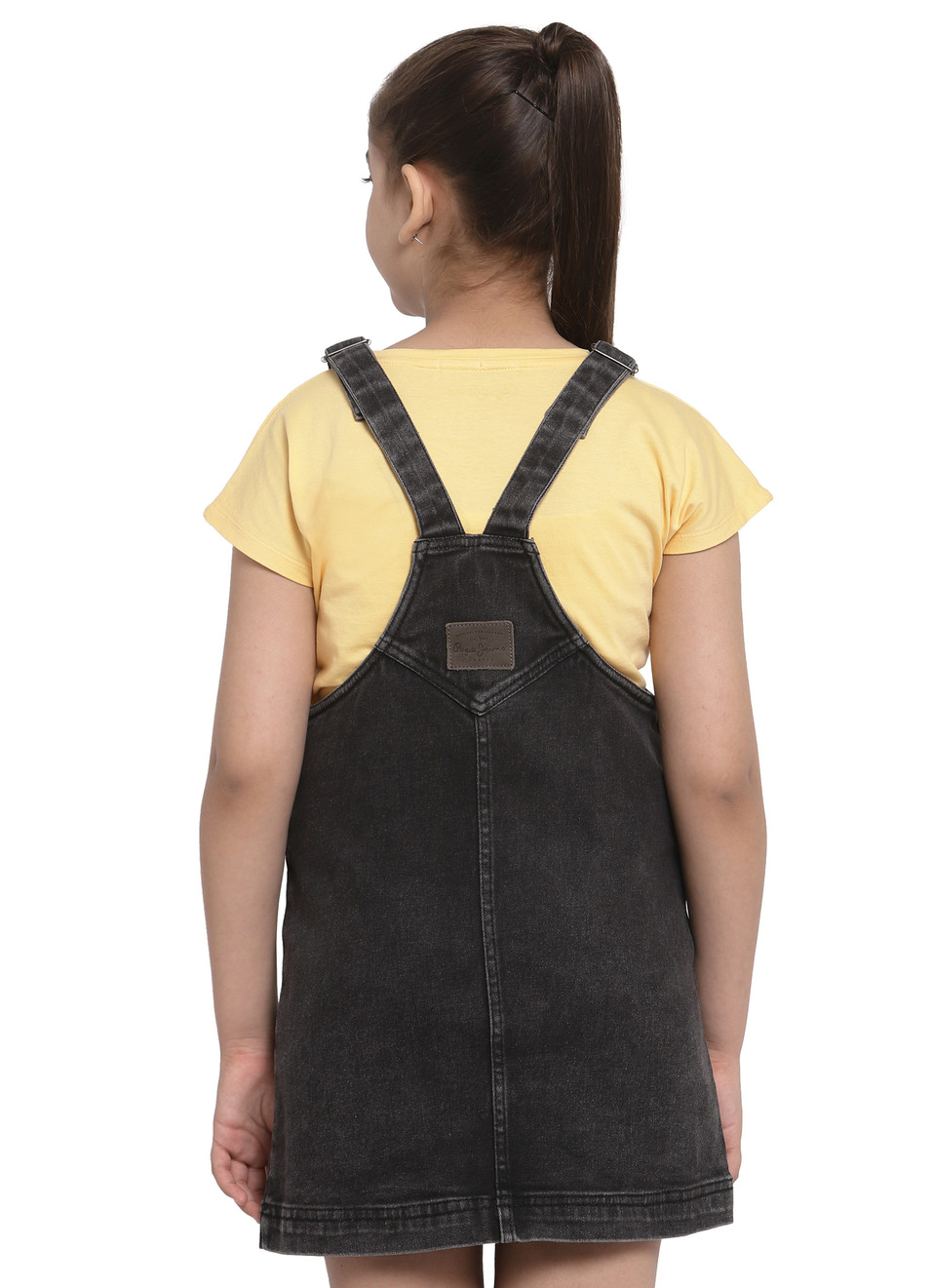 Lipa Embellished Denim Pinafore Dress, , large image number 1