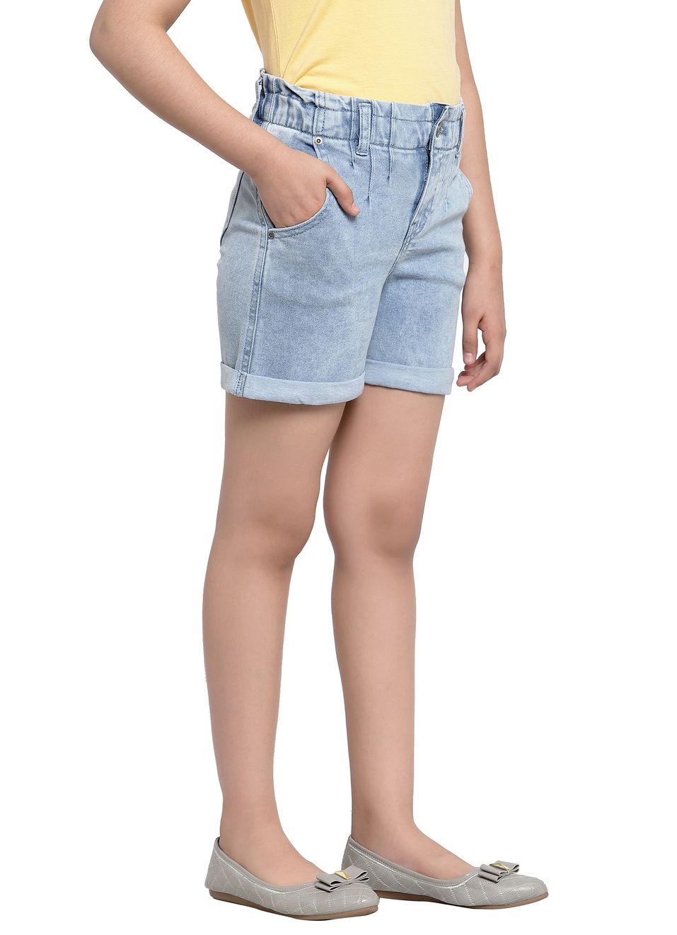 Mayo Paperbag Denim Short, , large image number 2