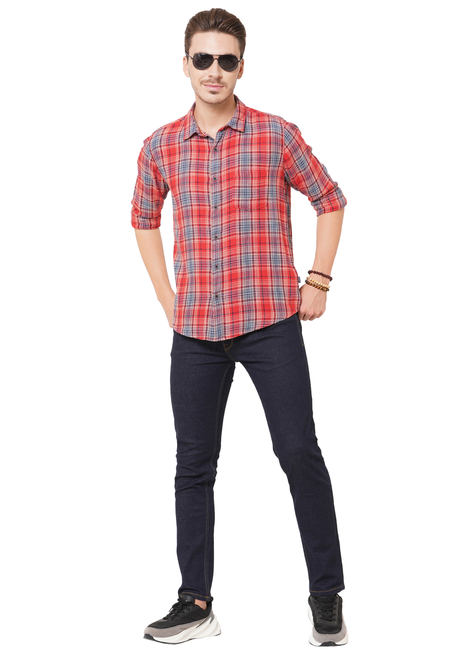 Ruben-Tv Tapered Fit Low Waist Jeans, , large image number 3