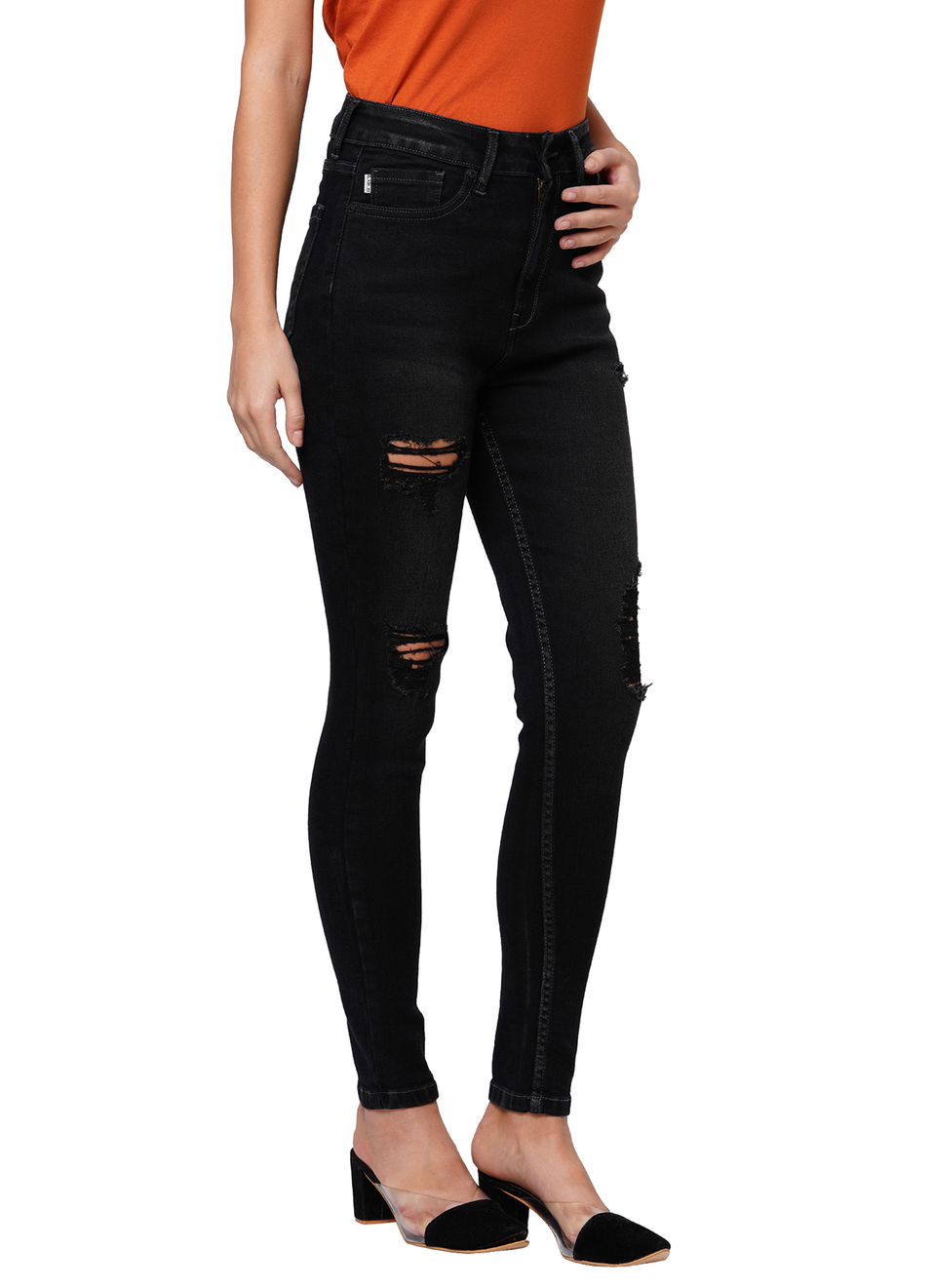 Sugar Skinny Fit High Waist Jeans, , large image number 5