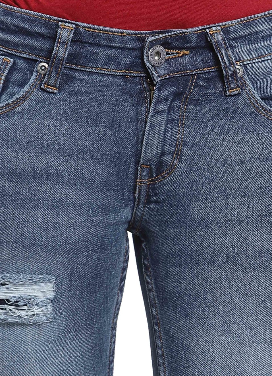 Ruby Distressed Skinny Fit Mid Waist Jeans, , large image number 4