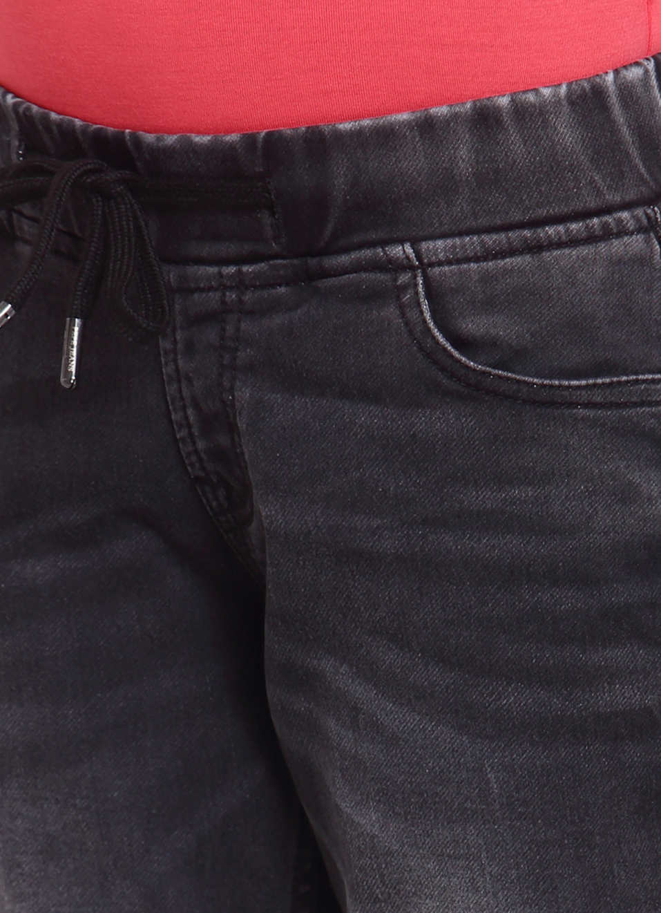 Greek Slim Fit Mid Waist Slim Leg With Elasticated Waistband, , large image number 4