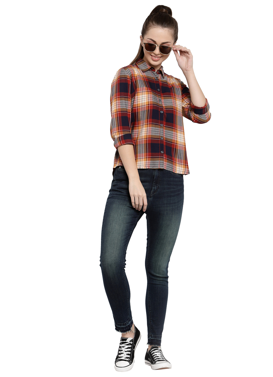 Reagan Skinny Fit High Waist Ankle Length Jeans, , large image number 3