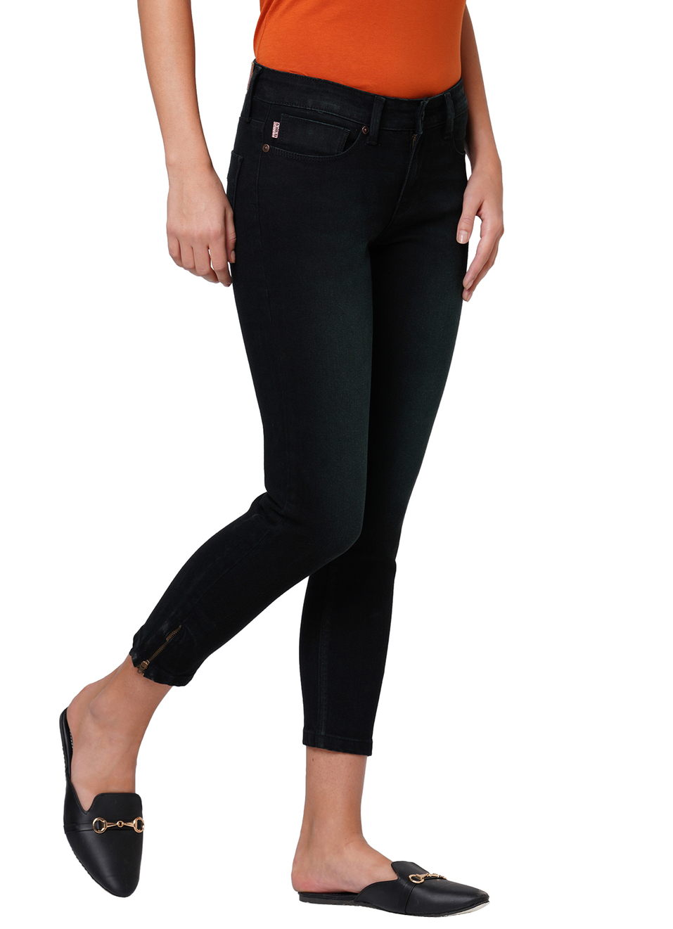 Harlow Skinny Fit Mid Waist Ankle Length Jeans, , large image number 5