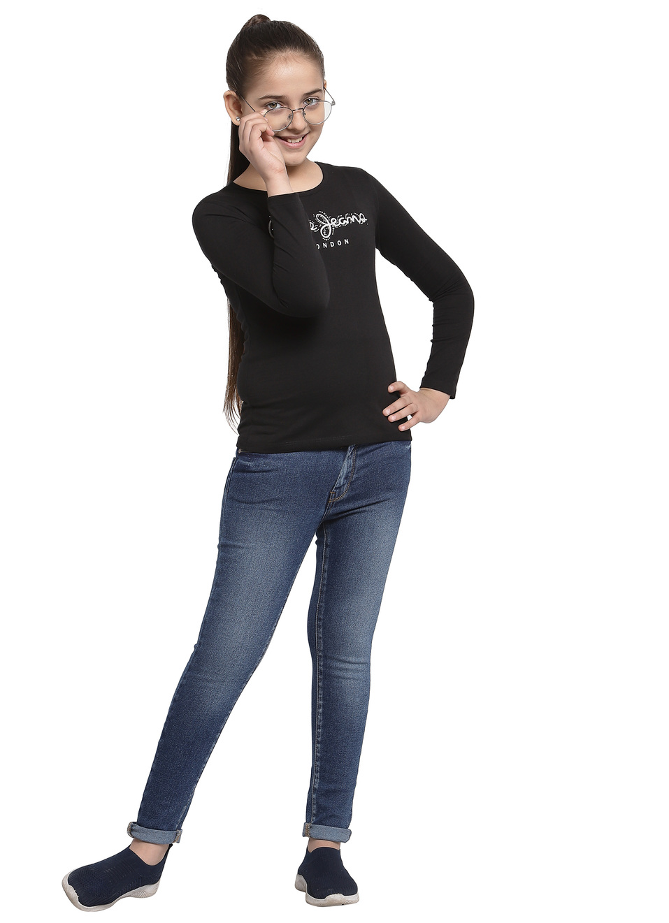 Cristal Skinny Fit High Waist Jeans , , large image number 3