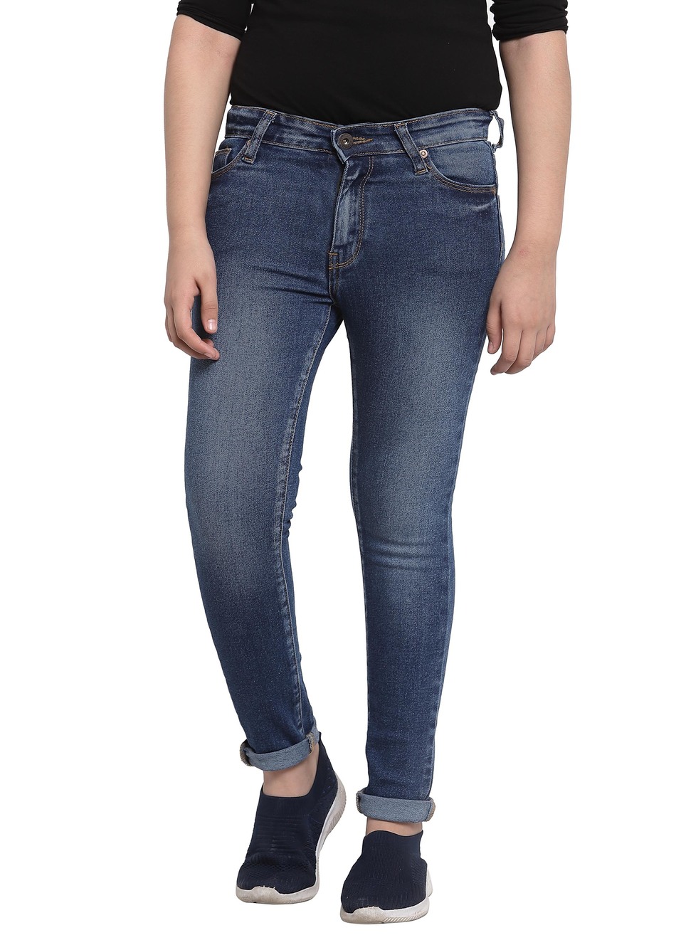 Cristal Skinny Fit High Waist Jeans , , large image number 0