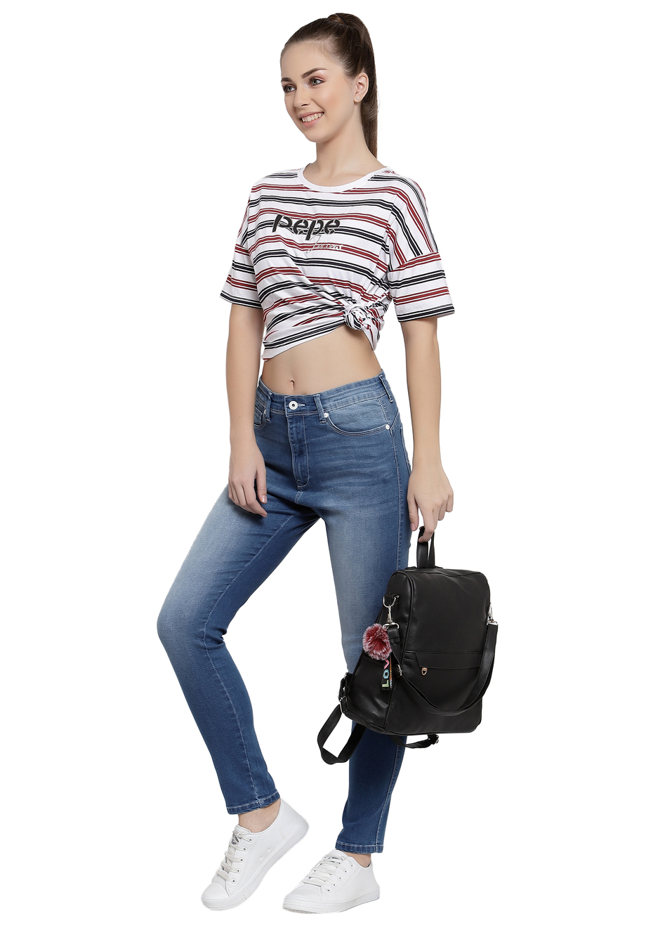 Sissy D Skinny Fit High Waist Jeans, , large image number 3