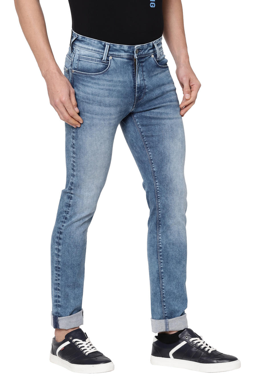 Migel Slim Fit Mid Waist Jeans, , large image number 6