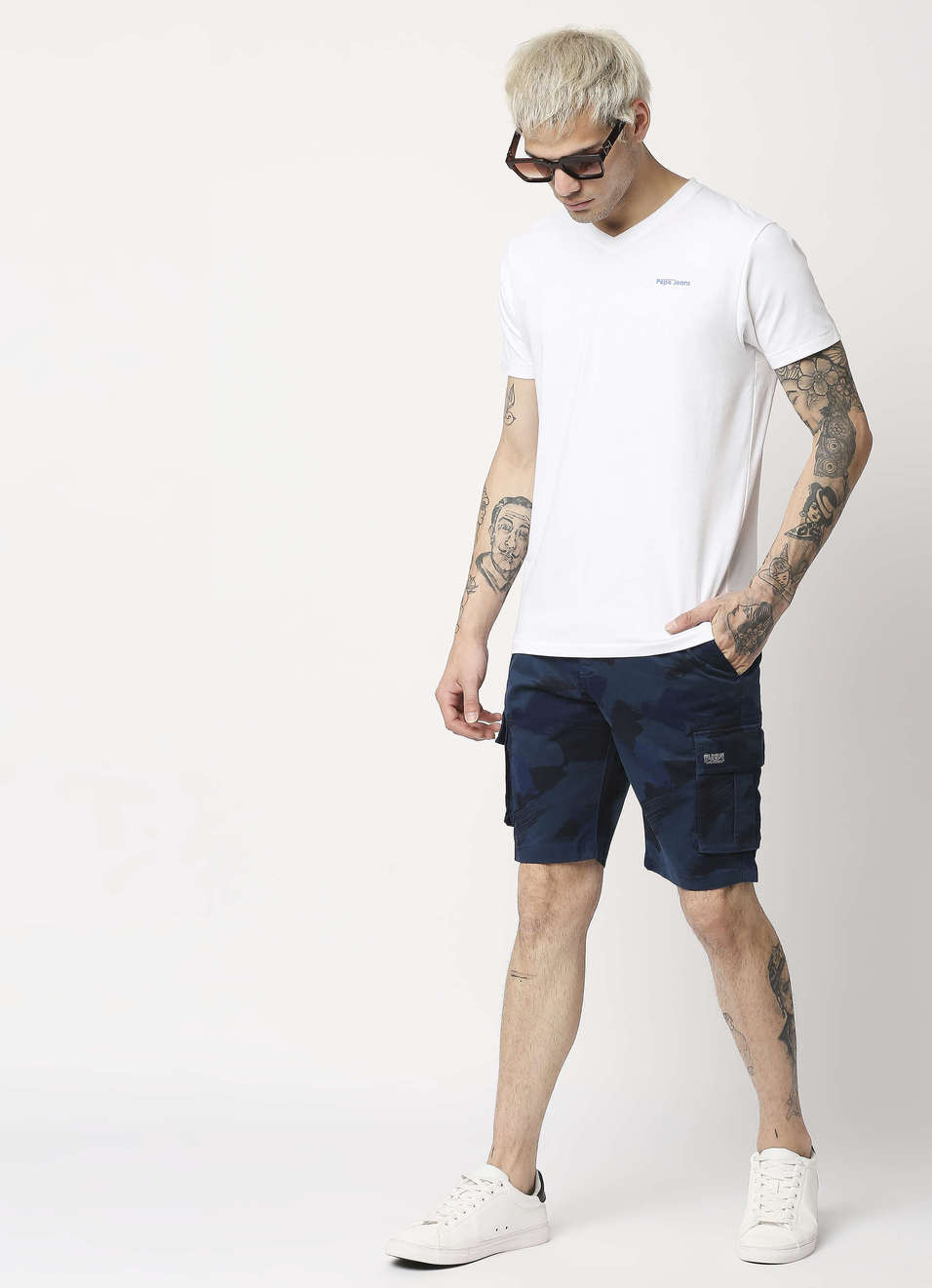 Crew Camo Printed Twill Short, , large image number 3