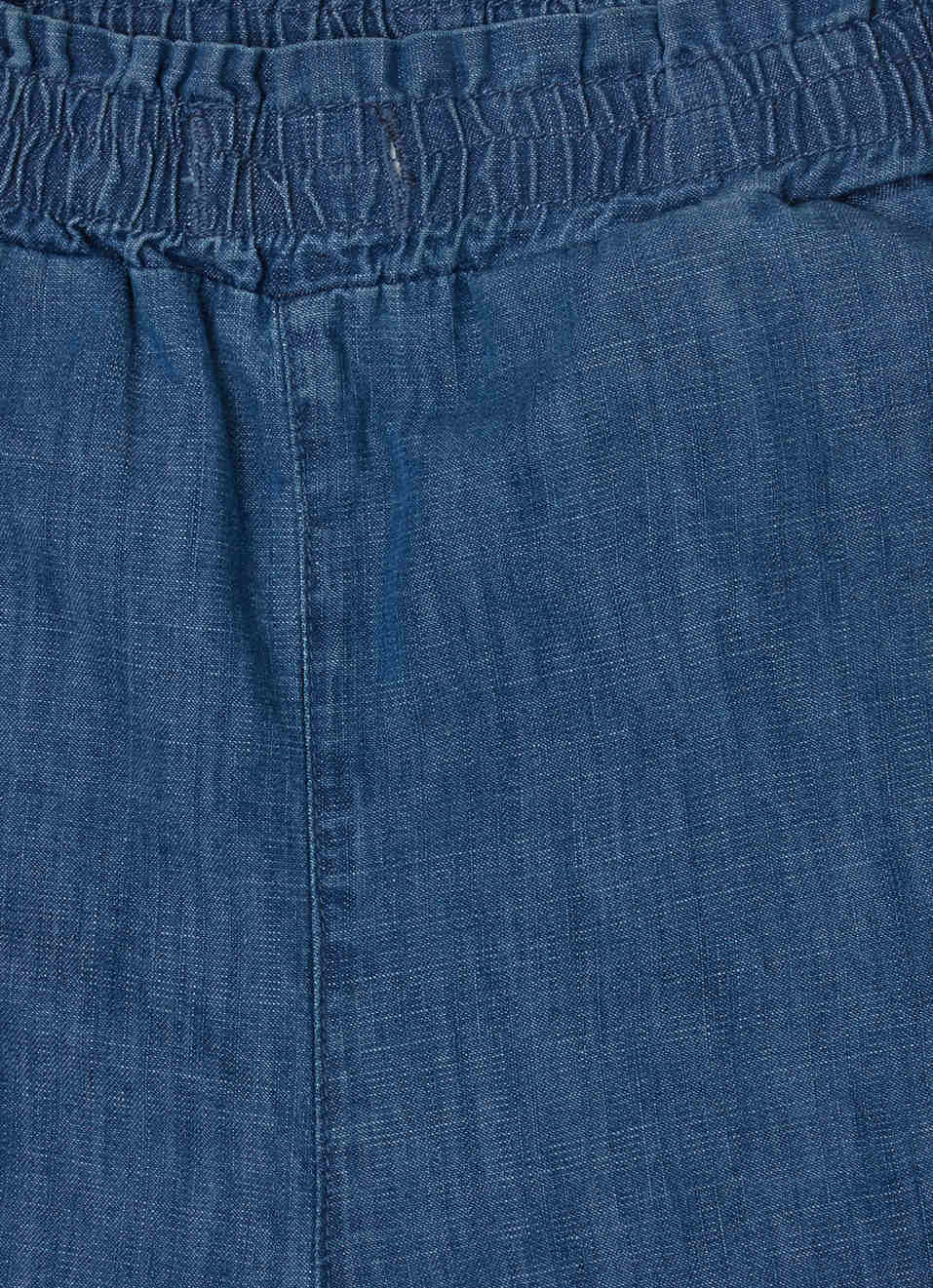 Valley Denim Trouser With Smocked Waist, , large image number 2