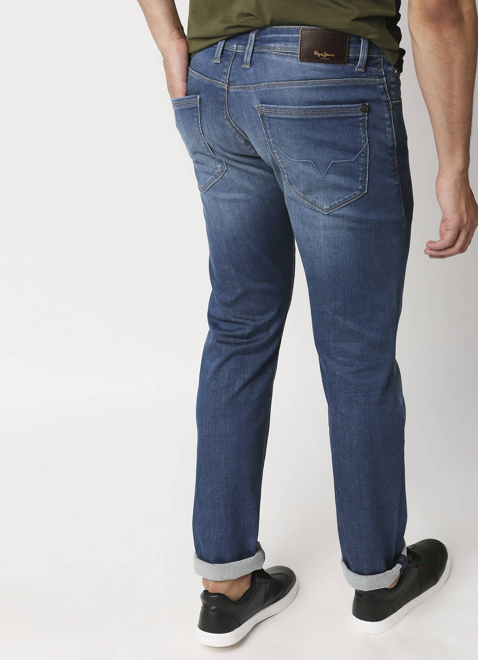 Vapour Slim Fit Mid Waist Jeans, , large image number 1