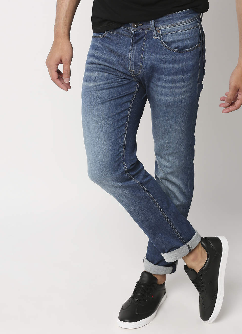 Vapour Slim Fit Mid Waist Jeans, , large image number 0