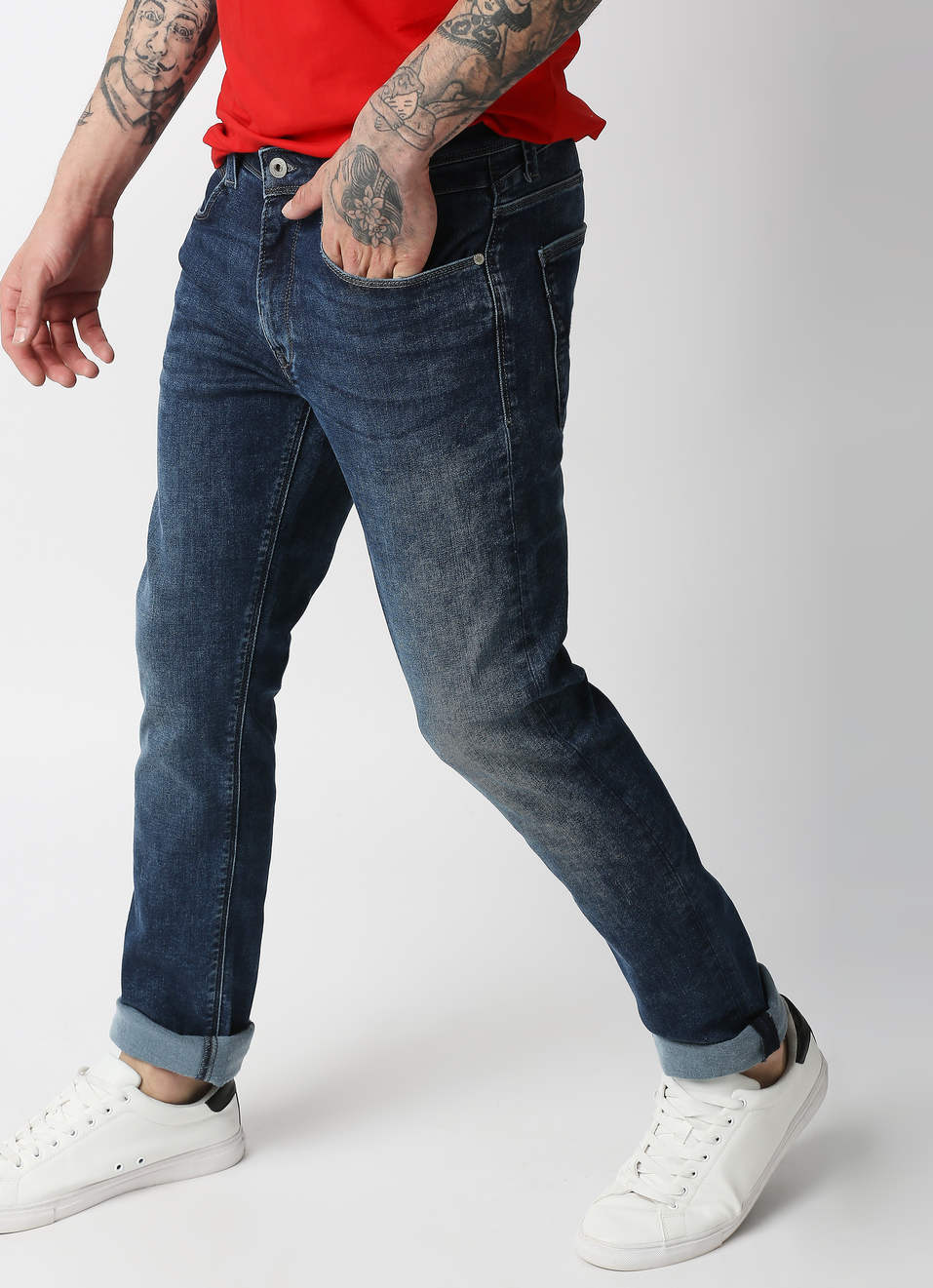 Vapour Slim Fit Mid Waist Jeans, , large image number 2
