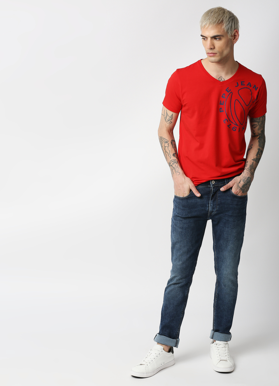 Vapour Slim Fit Mid Waist Jeans, , large image number 3