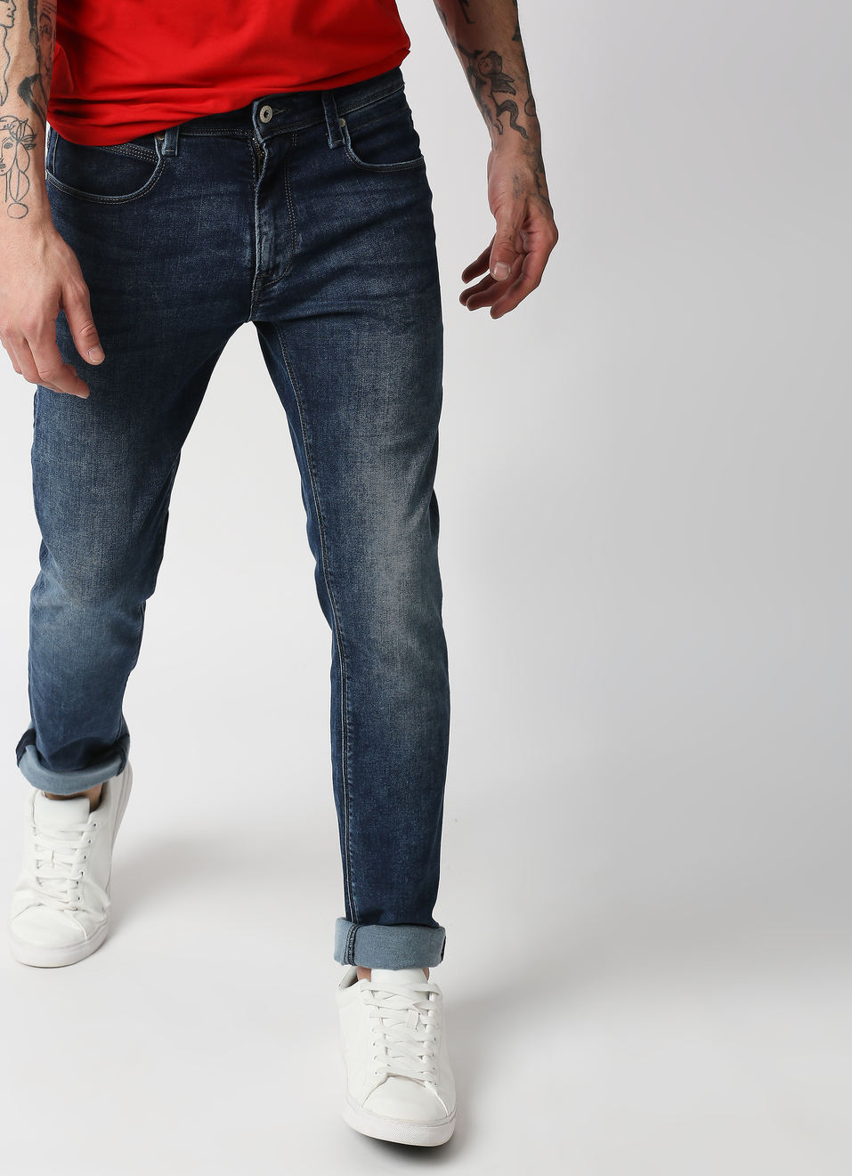 Vapour Slim Fit Mid Waist Jeans, , large image number 0