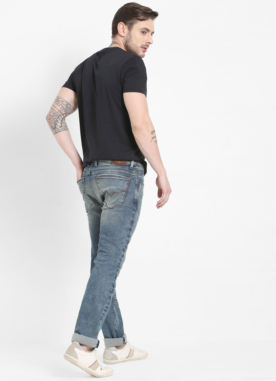 Vapour Slim Fit Mid Waist Jeans, , large image number 3