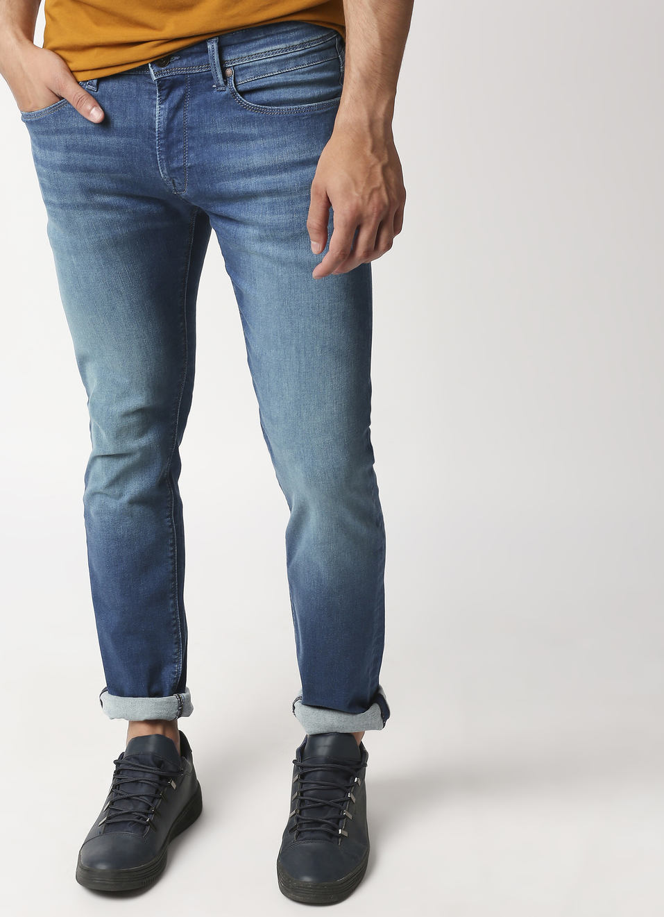 Vapour Slim Fit Mid Waist Jeans, , large image number 0