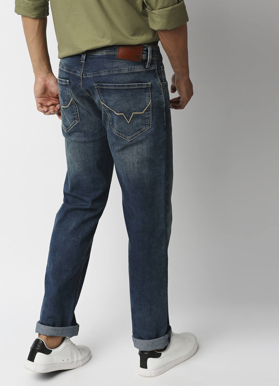 Kingston Relaxed Fit Mid Waist Straight Leg Jeans, , large image number 1