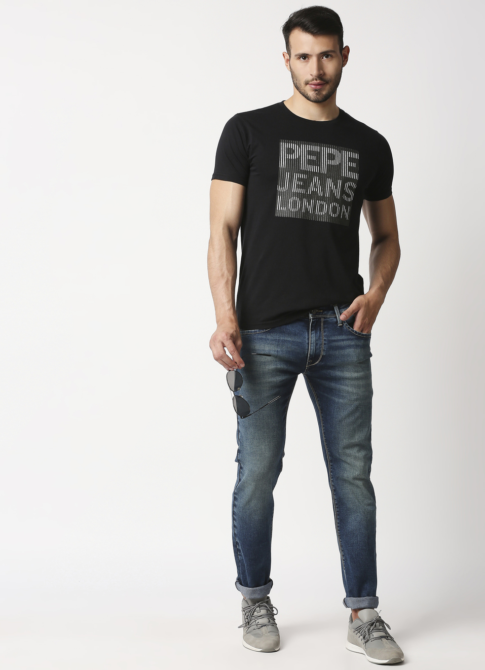 Vapour Slim Fit Mid Waist Jeans, , large image number 3