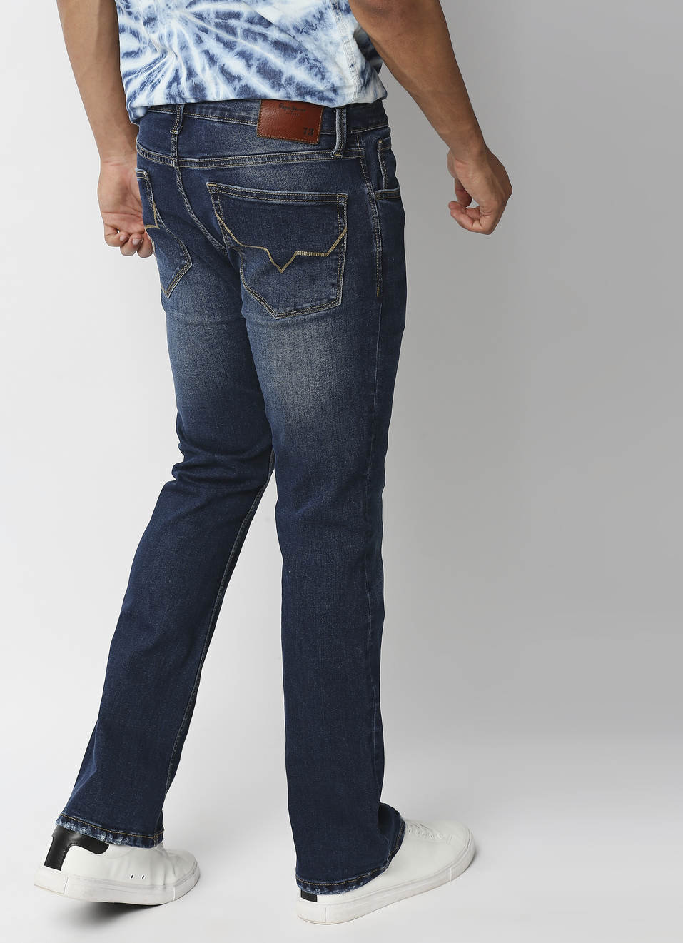 Bootcut Slim Fit Mid Waist Boot Leg Jeans, , large image number 1