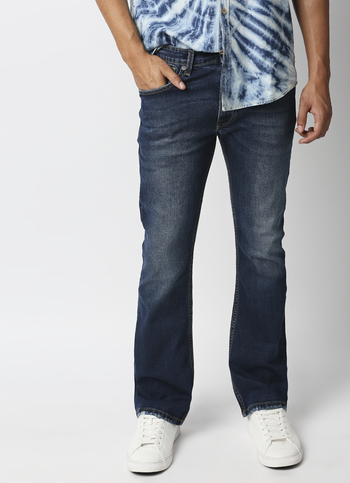 Bootcut Slim Fit Mid Waist Boot Leg 
