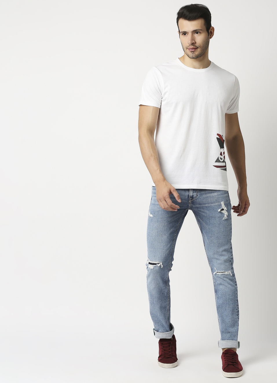 Vapour Slim Fit Mid Waist Jeans, , large image number 5