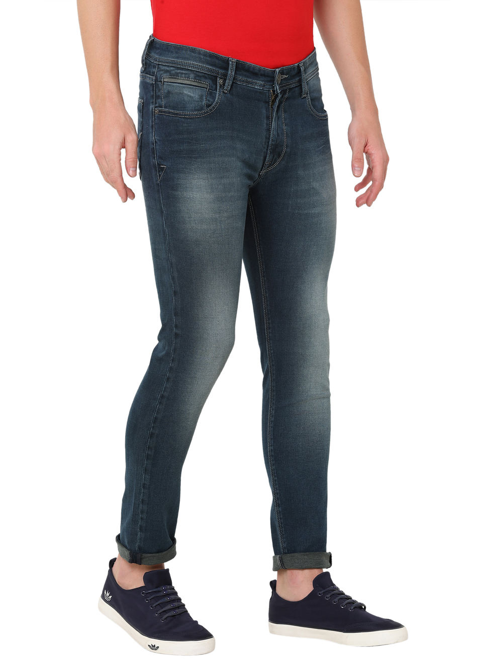 Tapered Vapour Tapered Fit Low Waist Jeans, , large image number 3
