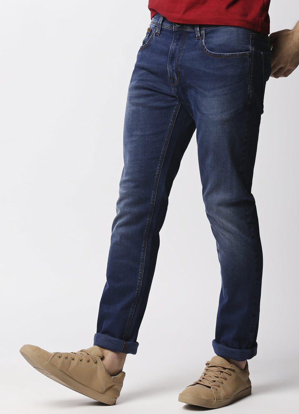 Vapour Slim Fit Mid Waist Jeans, , large image number 0